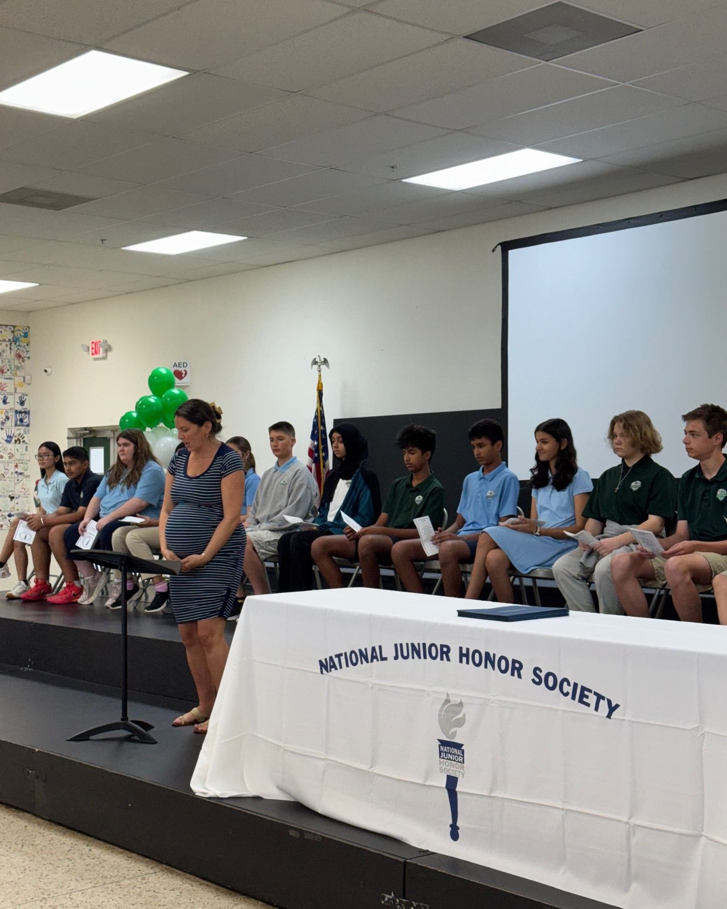 NJHS induction ceremony at Crestwell School